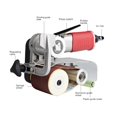 thumbnail image 2 of Pneumatic Wire Drawing Machine Air Belt Sander Metal Polishing Machine Mini Sandpaper Machine 60*260mm 7000RPM, 2 of 6