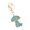 Blue, variant on Rhinestone Mushroom Keychain Bling Car Key Chain Accessories Metal Keyring Holder Backpack Pendant Purse Bag Charm for Women Girls