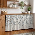 thumbnail image 3 of Weeping Flowers Cabinet Curtain 32"Wx55"L,Dustproof Pantry Door Curtain W/ Self Adhesive Tape,Blue Grey Spring Floral Botanical Rustic Burlap Tall Storage Cover Privacy Drape for Bathroom Kitchen, 3 of 9