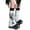 Love spider web, variant on Reversible Cats Print Long Leg Warmers Harajuku Punk Knit Footless Flared Socks