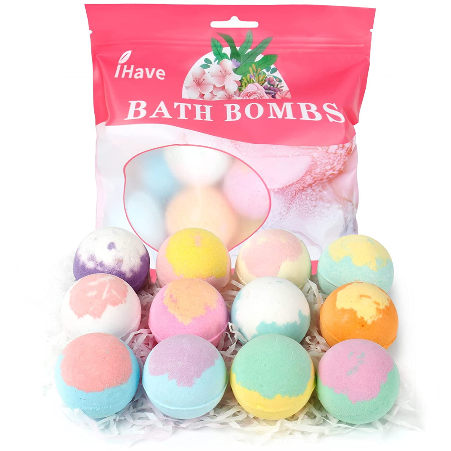 iHave Bath Bombs for Women, 12 Small Bath Bomb Bubble Bath Set Spa