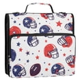 thumbnail image 5 of FORMRS Zipper Binder with Shoulder Strap 2-inch Ring 500 Sheet Capacity File Bag, Star Spangled Helmets, 5 of 5