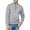 Gray Henley Pullover Sweatshirt for Men, variant on Mens Henley Pullover Sweatshirt Classic Solid Coat Stand Collar Jacket Thin Velvet Design Casual Workout Long Sleeve Clothes Fashion 2025 Trendy Coffee M