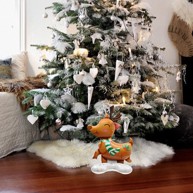 Large Christmas Standable Foil Balloons Santa Claus Snowman Reindeer Home Christmas Tree Ornament Navidad New Year Party Decor6Other He Qiyong unisex