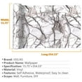 "VEELIKE Grey White Marble Wallpaper, Peel & Stick, Waterproof, for
