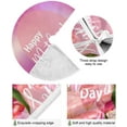 thumbnail image 2 of FMSHPON Mother's Day Beautiful Spring Tulips Flowers Xmas Christmas Tree Skirt Stand Mat for Holiday Party Decoration Indoor Outdoor 48 inches, 2 of 6