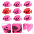 thumbnail image 4 of 10pcs Decoraciones artificiales plásticas del ornamento de los pescados para el tanque de pescados del acuario (color al azar y patrón), 4 of 5