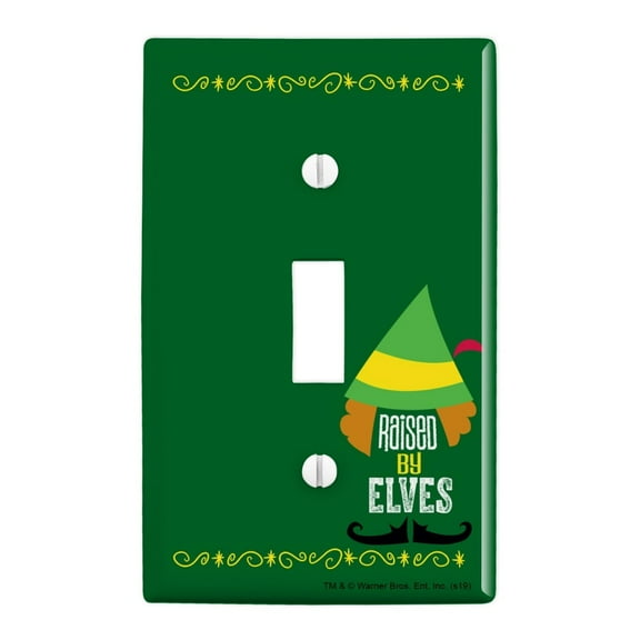 Elf Movie Raised by Elves Plastic Wall Decor Toggle Light Switch Plate Cover