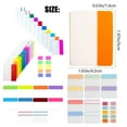 thumbnail image 3 of Onglets d'Index Adhésifs Pages de Livre 500 Pcs 2 Pouces Pages Colorées Inscriptibles Marqueurs Onglets de Fichiers Repositionnables Étiquettes Autocollants de Lecture pour Livres Carnet, 3 of 9