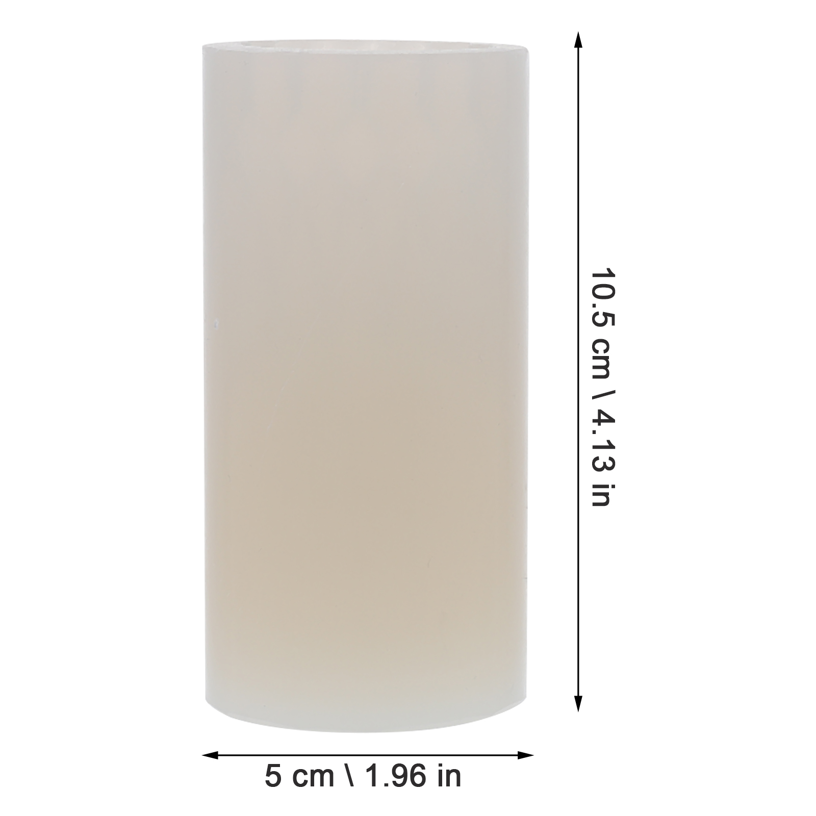 TAILTOSS  DIY Scented Candle Mold White Silicone for Crafting and Home Projects 2Pcs