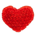 thumbnail image 3 of Raindrops 39 X50cm Valentine Plush Pillows Velvet Throw for Couch Red, 3 of 8