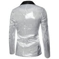 thumbnail image 4 of HWRETIE Men's Winter Fashion Personality Sequins Casual Suit Jacket,Shiny Party Coat Trendy Stylish Outerwear, 4 of 4