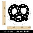 thumbnail image 2 of German Pretzel with Salt Self-Inking Rubber Stamp Ink Stamper - Orange Ink - Small 3/4 Inch, 2 of 7