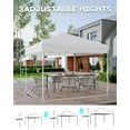 thumbnail image 4 of Yeshouse 10x10 popup Canopy tienda, tienda al aire libre con 3 altura ajustable, fácil de configurar Canopy con 4 bolsas de arena y bolsa de transporte para acamp, fiestas, eventos al aire libre, 4 of 7