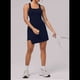 thumbnail image 4 of Vestido de Tenis para Mujer, Vestido Deportivo, Vestido de Entrenamiento, Vestido de Falda Pantalón, Trajes de Golf, Azul Marino, Talla M, 4 of 7