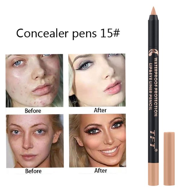 Lápiz Delineador de ojos negro y marrón, resistente al agua, maquillaje de ojos duradero, suave, de secado rápido, alto pigmento, lápiz de Gel corrector mate( 15