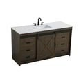 thumbnail image 6 of Elegant Kitchen and Bath Austin 60 inch Single Bathroom Vanity in Expresso, 6 of 10