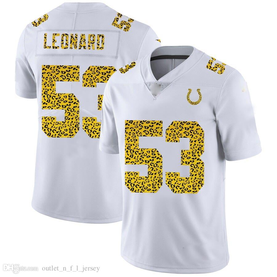 NFL_Jerseys Jersey Indianapolis''Colts''#56 Quenton Nelson 17 Philip Rivers  7 Jacoby Brissett White Flocked Leopard Print''NFL''Women Limited 