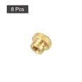 thumbnail image 3 of Brass Knurled Thumb Nuts, M4x0.7mm Round Stepped Knobs Fasteners 8Pack, 3 of 5