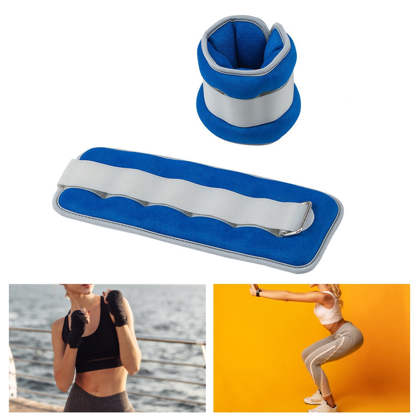 vnanda Flexibility Enhancing Ankle Weights 2pcs Sports Cuffs Foot/wrist Weights Fitness Weight Sandbag for Leg Arm Ankle Exercise Dance Student for Sports