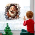 thumbnail image 2 of YWIYIUD 1PC Christmas Window Wall Stickers, 16inch Funny Wall Breaking Snowman Window Stickers Christmas Living Room Decoration Christmas Door Stickers for Xmas Window Wall Refrigerator Decorations, 2 of 7