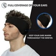 2 Packs Ear Warmer Muff headband Winter Fleece Ear Cover for Cold