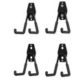 thumbnail image 1 of Ganchos de garaje resistentes, 4 piezas, ganchos de almacenamiento, montaje en pared para colgar bicicletas, escaleras y artículos voluminosos, 1 of 4