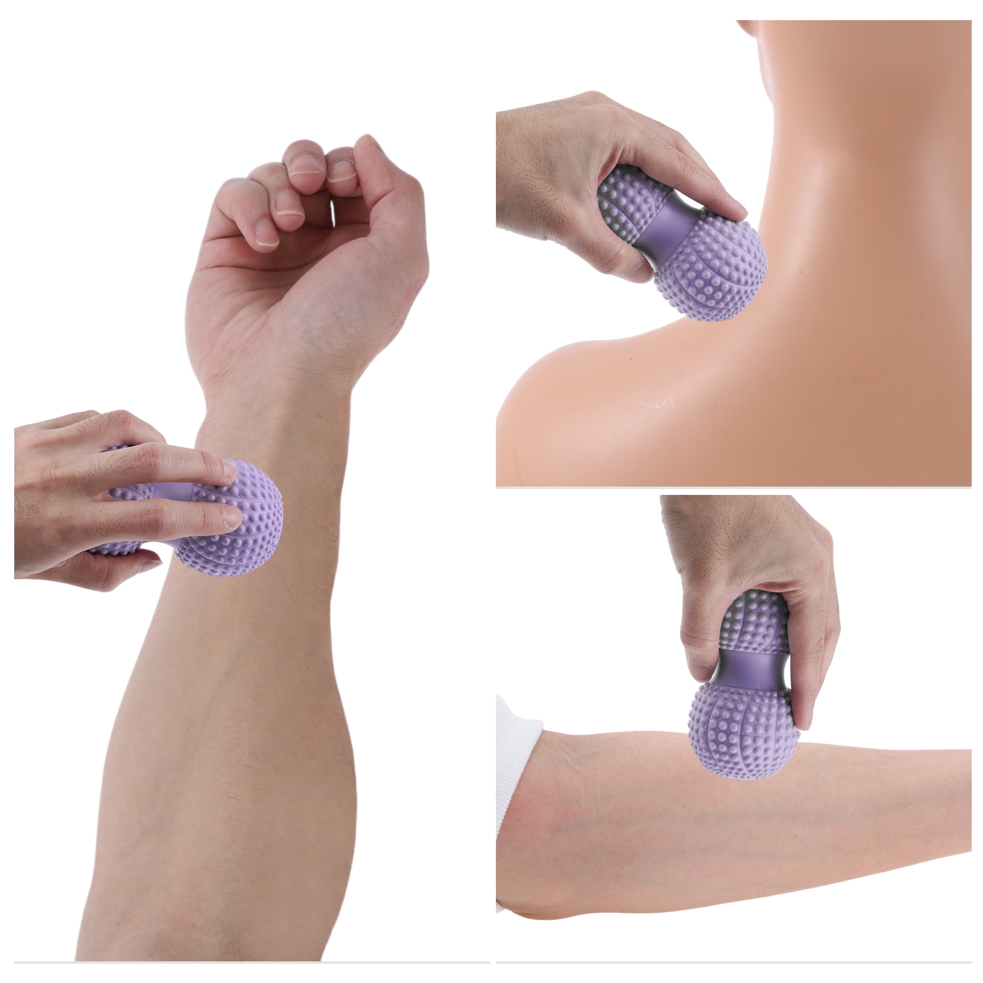 Unique Bargains Peanut Fascia Ball Massager 5.12"x2.56" 1 Pc Purple