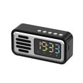 thumbnail image 2 of Reloj despertador con audio Bluetooth retro, IPX5, compatible con reproducción en modo TF/Bluetooth/AUX, batería de larga duración y hasta 650 h en espera. Sistema de sonido de alarma., 2 of 6