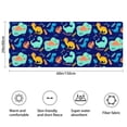 thumbnail image 3 of DarkBlue Cartoon Dinosaurs Pattern Bathroom Rugs Mat,Non Slip Microfiber Bathroom Rug,Rubber Backing,Soft Bathroom Mats for Bathroom Floor,Tub and Shower,60x24in(150x60cm), 3 of 5