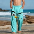 thumbnail image 2 of Pantalon de Plage Décontracté Imprimé pour Femmes avec Poches Taille Élastique Lightw8 100 % Polyester, 2 of 9