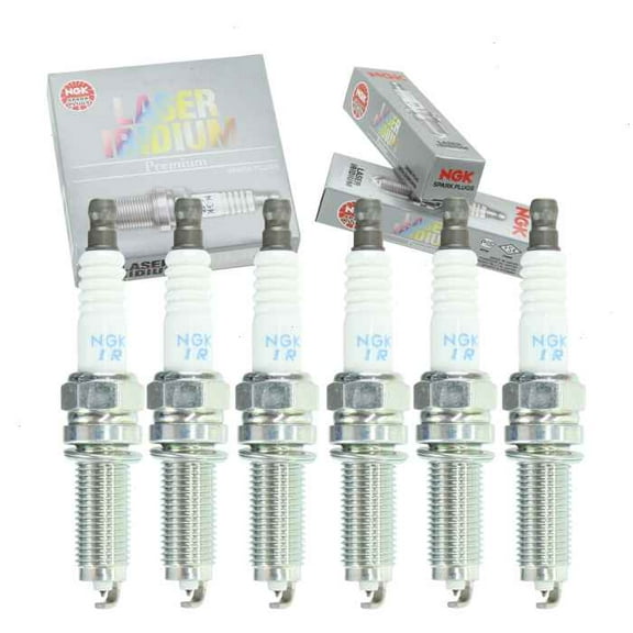 6 pc NGK Laser Iridium Spark Plugs compatible with Acura TSX 3.5L V6 2010-2014
