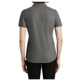 thumbnail image 3 of Womens EZPerformance Polyester Pique Polo T-Shirt Sterling Grey Medium, 3 of 6