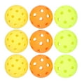 thumbnail image 1 of Pelotas de Pickleball de 40/26 agujeros para practicar en interiores y exteriores, de PE, con colores brillantes., 1 of 14