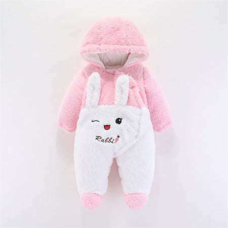 

FZM Christmas Baby Boys Girls Long Sleeve Cute Cartoon Animals Patchwork Letter Hooded Romper Jumpsuit Outfit Clothes Coat