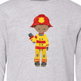 thumbnail image 4 of Inktastic African American Boy, Fireman, Firefighter Long Sleeve Youth T-Shirt, 4 of 5