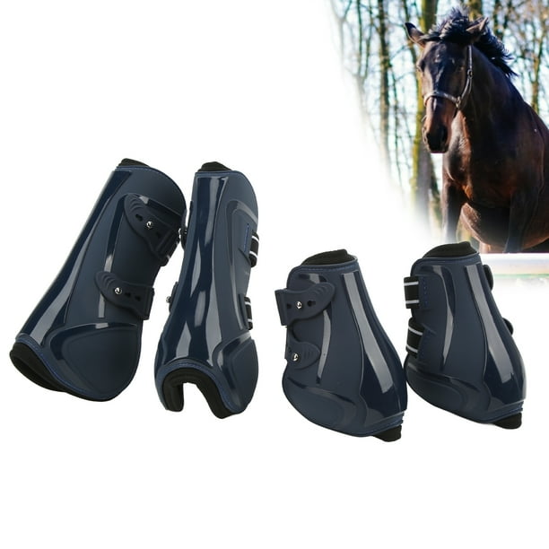 Botas De Protección Para Patas De Caballo De 4 Piezas Con Forro Suave, Material De Alta , Para Protección Contra Saltos De Obstáculos,