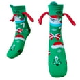 thumbnail image 2 of Litrail Cute Magnetic Holding Hands Socks - Couple Matching Unisex Mid-Tube Socks with 3D Doll, Breathable Polyester, Holiday Gift (1 Pair), 2 of 2