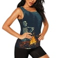thumbnail image 2 of Lsque Moonlit Skeleton Campfire Printed Workout Tank Tops for Women, Athletic Sports Tank Tops, Compression Sleeveless Dry Fit Shirts,Sleeveless Yoga Shirt-X-Large, 2 of 9
