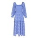 thumbnail image 3 of Vestido Vestido ajustado de algodón con mangas abullonadas para mujer, estilo sexy, sin espalda, holgado, traje diario Cgtredaw Azul T M para Mujer, 3 of 9
