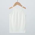 thumbnail image 5 of Sopiago Girls Tank Top Solid Sleeveless Undershirts for Toddler Girls Cami Crew Neck Undershirts Soft Dance Tank Tops White,5-6 Years, 5 of 7