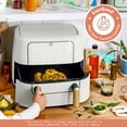 thumbnail image 2 of Beautiful 9 Qt TriZone Dual Basket Air Fryer, EverGood Ceramic Nonstick Coating, White Icing by Drew Barrymore, 2 of 12