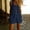 Navy, variant on Women's Summer Casual Sleeveless U-Neck Button Down Romper with pair Front Patch Pockets and Rolled Hem for Daily Wear