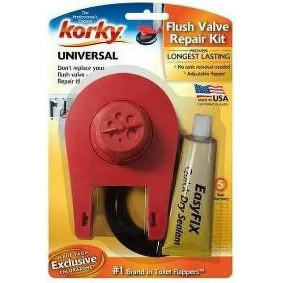 Korky Flush Valve Repair Kit Adjustable Ultra Water Saver Flapper - Multicolor