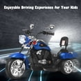 thumbnail image 4 of Gymax 6V Kids Ride On Chopper Motorcycle 3 Wheel Trike with Headlight Blue, 4 of 8