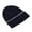 Navy, variant on PureCasa Women's Beanie Knitted Hat Warm Solid Color Cozy Plush Sherpa Lined Ribbed Cuff Winter Hat for Women