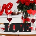 thumbnail image 5 of 3 PCS Heart Shaped Wedding Decorations Like Dress up Layered Wooden Nested Heart Ornament Romantic Table Mantel Centerpiece for Bridal Shower Anniversary Room Night Light, 5 of 9