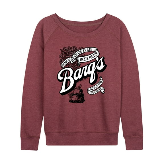 Barq's - Iconic Drinks & Beverages - Famous Olde Tyme Root Beer - Women's Lightweight French Terry Long Sleeve Shirt