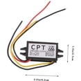 thumbnail image 2 of ZOUSSIQI 4 Pcs Convertisseur 12v à 5v Dc à Dc Convertisseur Haute Efficacité Convertisseur à Réduction de Tension Régulateur de Tension Amplificateur Module d'Alimentation Dc Volt Cuivre CA919-43064, 2 of 9