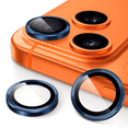 thumbnail image 1 of Mica Aros Cámara Azul Para iPhone 17 Pro/17 Pro Max, Protector de Lente Mica (Aros) compatible con iPhone 17 Pro/17 Pro Max - Vidrio Templado y Borde Azul., 1 of 6